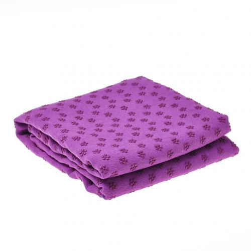 Non Slip Yoga Mat Cover Towel Blanket Gym Sport Fitness Exercise Pad Cushion: Purple
