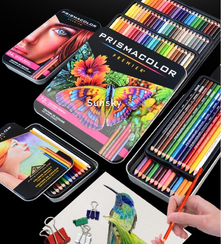 Tin Prismacolor Premier – crayons de couleur souples pour adultes, 72/132/150, pour livres de coloriage, dessin, croquis, étudiants artistes