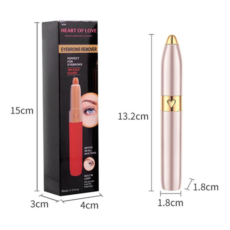 Mini depiladora eléctrica recargable por USB para cejas, afeitadora de labios y cara, 40 #1016