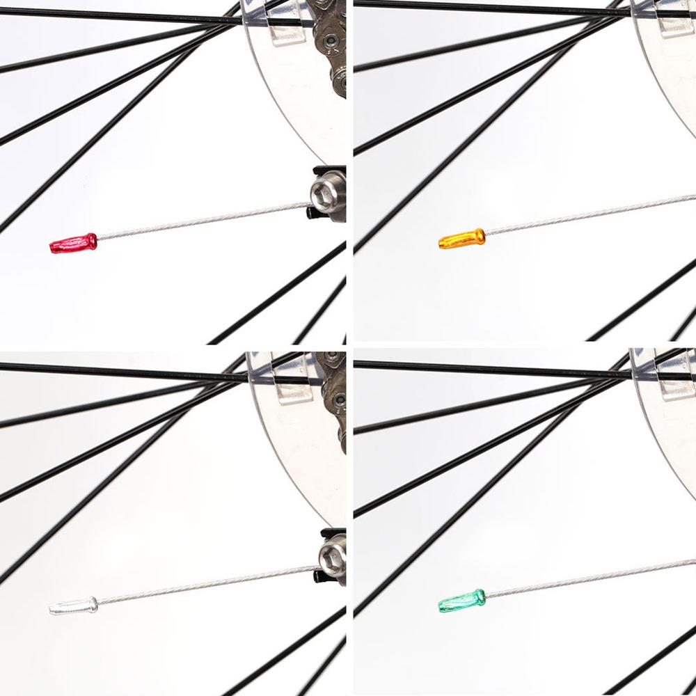 50Pcs Fiets Versnellingspook Core Cap Brake Draad End Core Cap Inner Sleeve Gear Shift Brake Cable Core Cap aluminium Anode