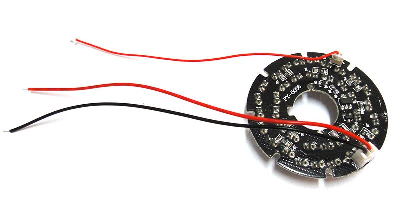 48 LEDs 5mm Infrarood IR 90 Graden Lamp Board 850nm Illuminator 48 Leds Voor CCTV Camera