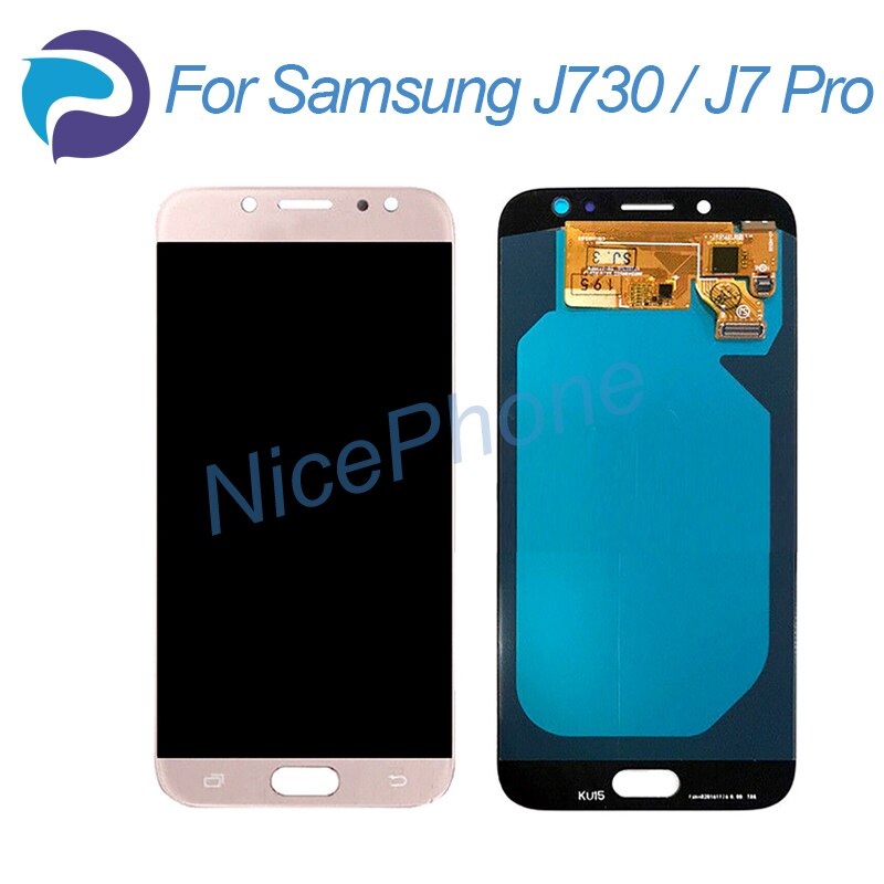 AMOLED J7 Pro lcd screen 1920*1080 touch digitizer display assembly replacement SM-J730F/FM/K/G/GM,S727VL J730 lcd screen: Pink(LCD only)