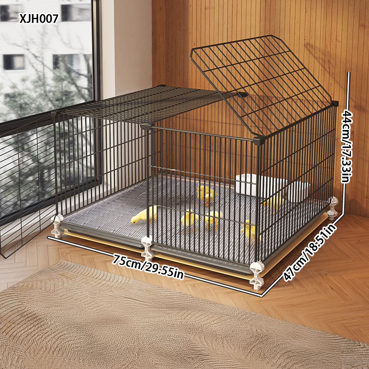 Chicken Cage, Rutin Chicken Special Cage, Encrypted Indoor Brooding Chicken Cage, Quail Cage, Little Yellow Duck, Household Zeline: Light Grey