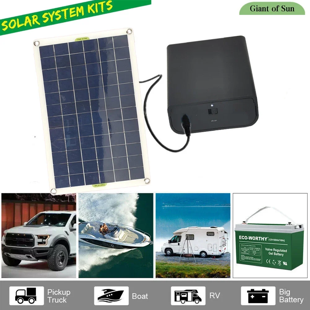 50W 800L/H DC 12V Waterfall Fountain Garden Pond Decor Solar Water Pump Kits