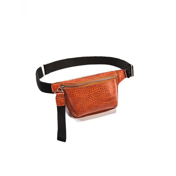 Taille Tasche für Frauen brust tasche pu Leder Fanny Pack Telefon Beutel Brust Packs Damen Breiten Gurt Gürtel Tasche Weibliche crossbody-tasche: Orange