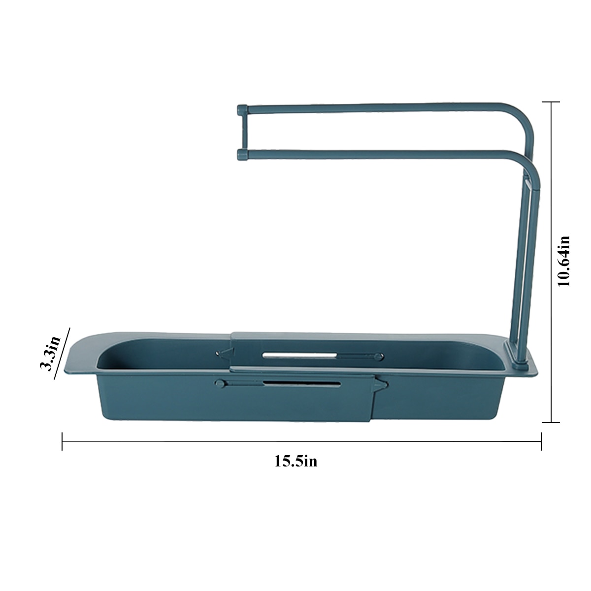 Égouttoir télescopique pour évier de cuisine, panier de rangement, porte-robinet réglable, accessoires de salle de bain: 01