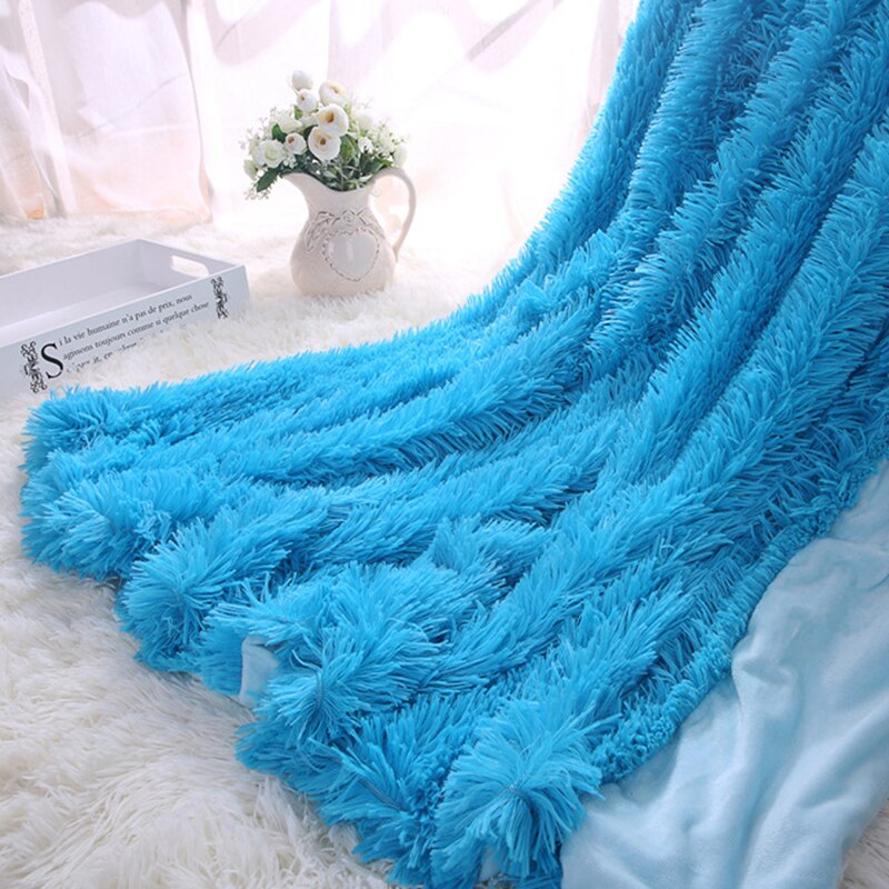 Sofa/luft/sengetøy tepper mantas hvit rosa grå fleece fluffy plysj sengeteppe couverture polaire plaids