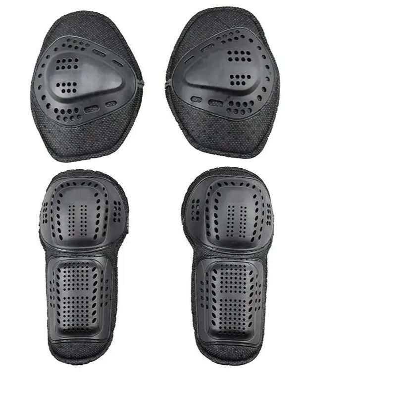 Motorfiets Beschermende Kleding Motorkleding Anti-Val Ingebouwde Beschermende Kleding Vier-Delige Set Schouderstuk Elleboog bescherming: Default Title