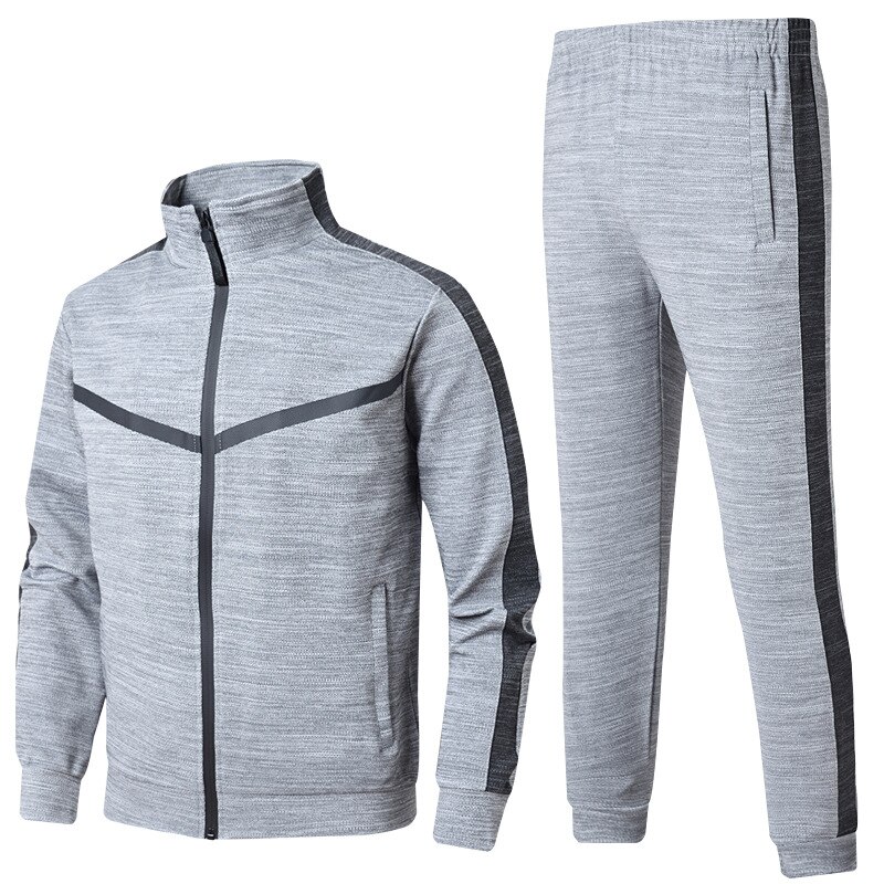 rápida deporte pak mannen deporte pak suelto sportkleding mannen en najaar fitness corriendo pak corriendo sportkleding: Gris / 3 XL