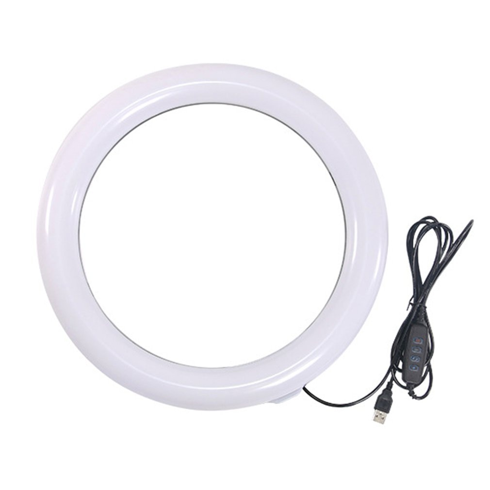 13 Inch Platte Ring Licht Selfie Schoonheid Fotografie Mobiele Telefoon Live Licht Drie Kleurtemperatuur Led Licht Invullen: light