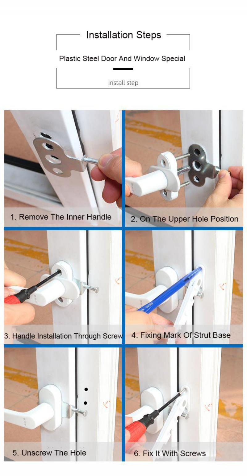 Plastic Steel Door And Window Limit Wind Hook Ventilation Limiter Retainer Child Safety Wind Brace Bracket Lock Latches For Home