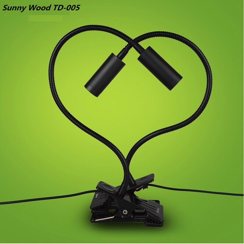 LED bureaulamp, klem leeslamp, 30/40/50 cm 3 w Flexibele led tafellamp, hoge helderheid clip spot lamp TD-005