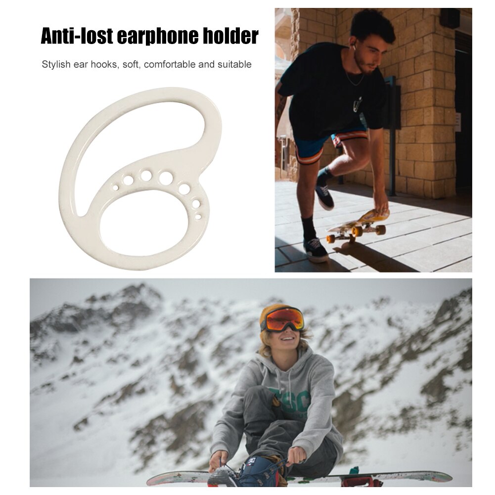 1 Pair Bluetooth Compatible Wireless Earphone Holders Anti Silicone Earbuds Anti Lost Ear Hooks Headphone Holder