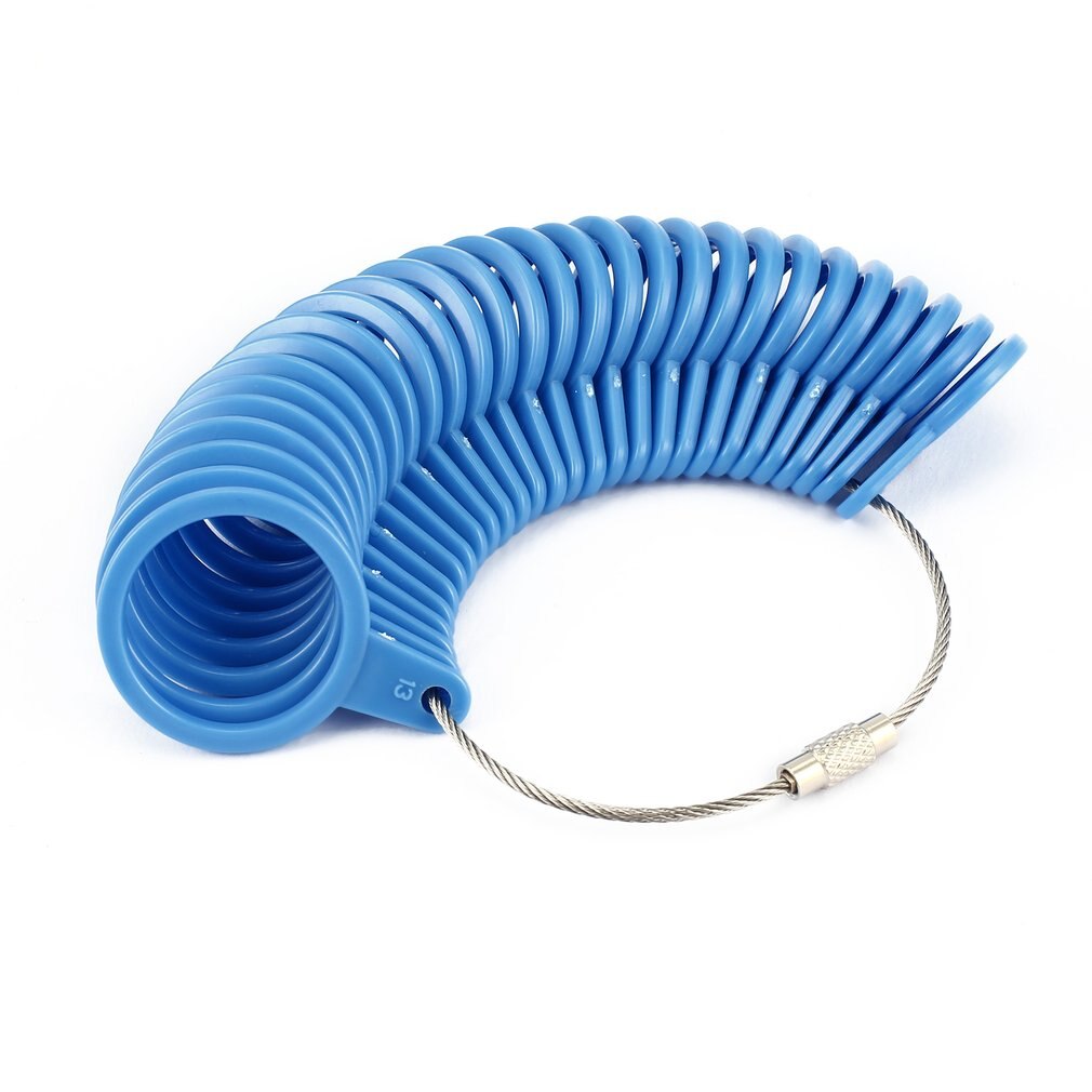 US EU Standard Ring Size Mandrel Stick Finger Gauge Ring Sizer Measuring Jewelry Tool Set Ring Size Jewellery Tools: Blue