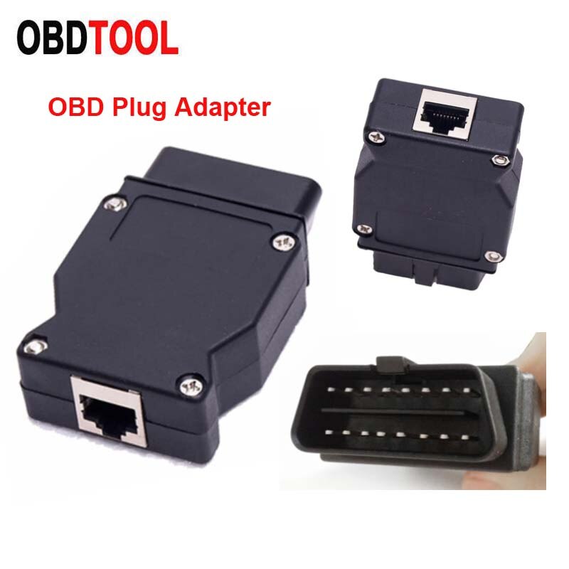 16Pin Mannelijke Obd Plug Adapter Voor Bmw Enet Ethernet Icom Code Scanner OBD2 16Pin Connector Internet Interface Poort Voor bmw Auto