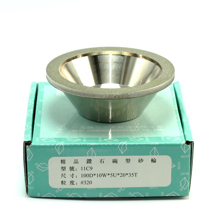 Disques de meulage en diamant, diamètre extérieur 100mm, pour coupe en acier au tungstène, accessoires d'affûtage