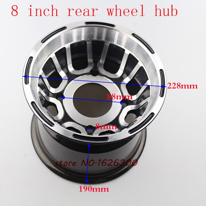 Lightning Shipment ATV Accessories Rear Wheel Hub 8 Inch Go-kart Off-road 4 Wheel Aluminum Rims High Performance: 88mm