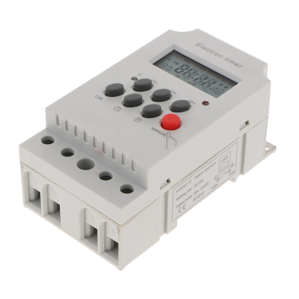 Programmable LCD Digital Intermediate Relay Timer Switch Relay 12V