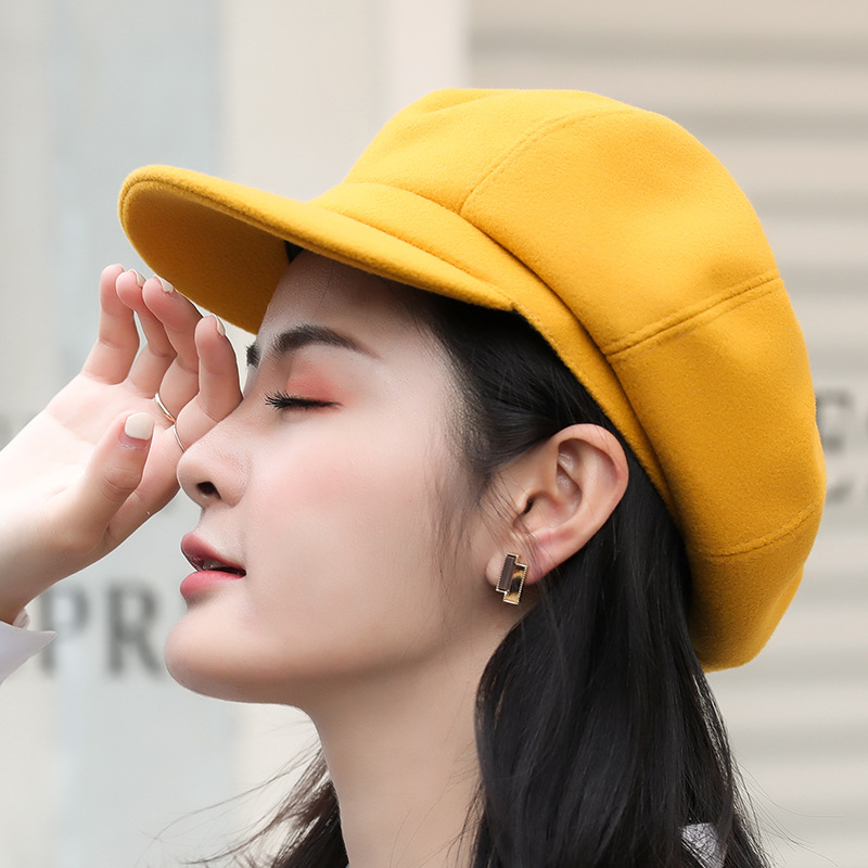 Winter Newsboy Caps Women Newsboy Gatsby Cap Octagonal Baker Peaked Beret Driving Hat Female Hats Painter Tour Cap Fast