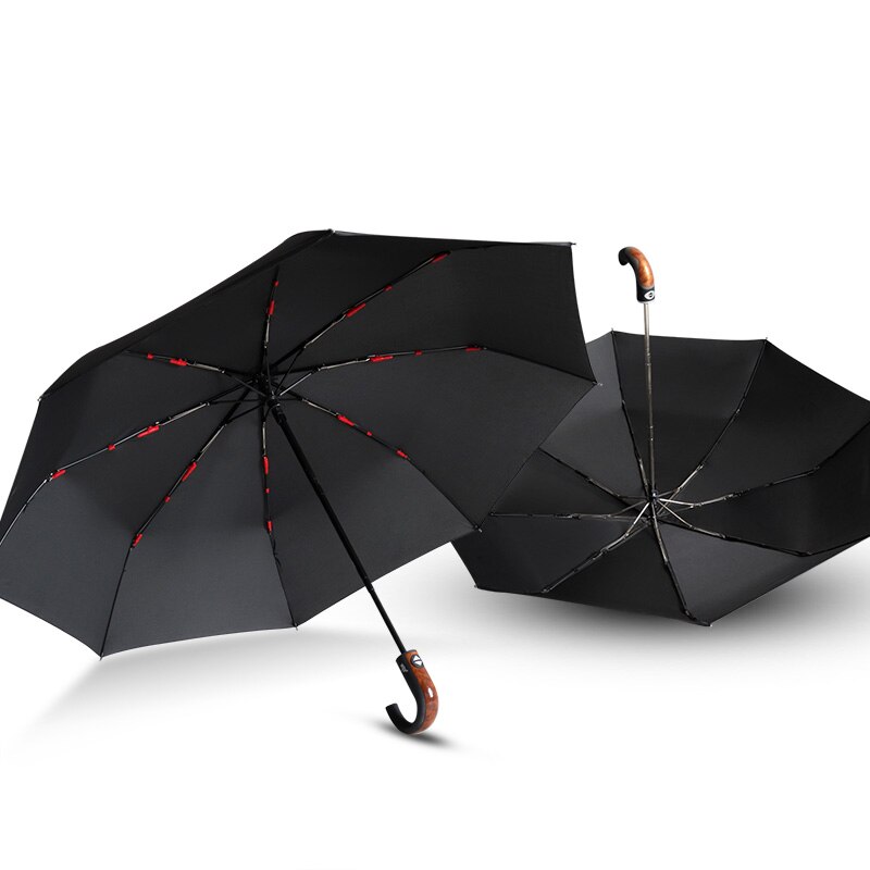 RST classique style anglais parapluie hommes automatique fort résistant au vent 3 fois parapluie pluie femmes affaires mâle Parasol