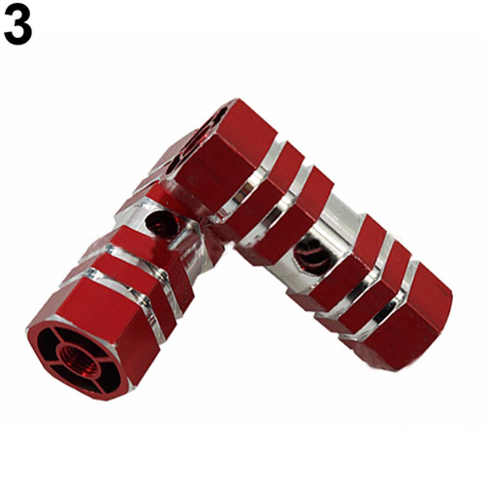 1 Pc Bicycle Pedal BMX Road Bike Cylinder Aluminum Alloy Bike Pedal Axle Foot Pegs Balance Bar Rocket for Bicycle Socle Pedal: Red