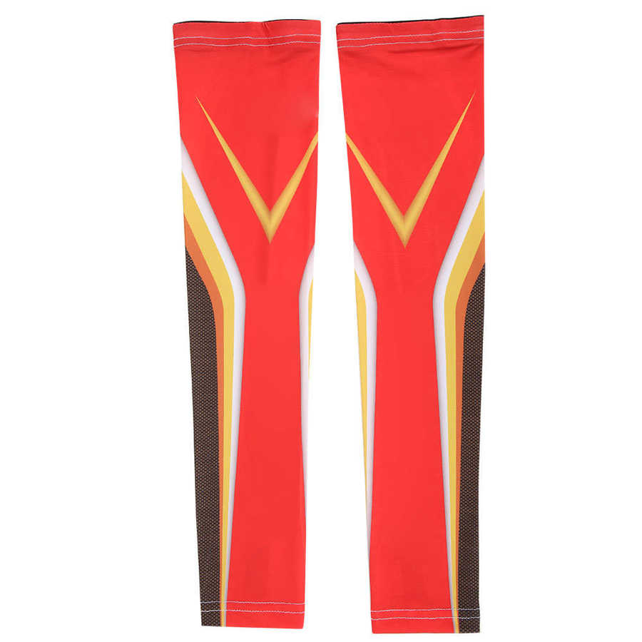 1 Paar Vissen Arm Mouwen Uv Vissen Arm Mouwen Ice Arm Mouwen Voor Outdoor Vissen: Rood