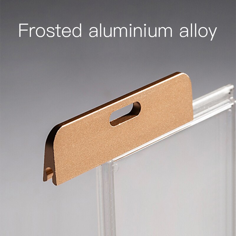 Anti-magnetisk kort kontor skole sygeplejerske adgangskort lanyard nøglering id kort holder aluminium legering akryl materiale