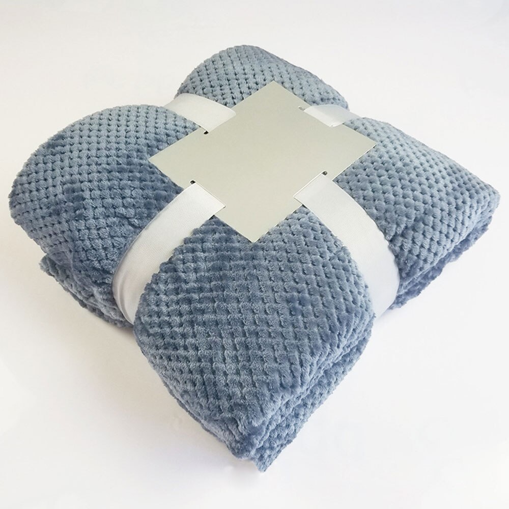 3D Fluffy Super Soft Kids Bed Spread Pink Blue Cozy Baby Blanket Spring Toddler Bedding Quilt Coral Fleece Furry Child Blanket: blue
