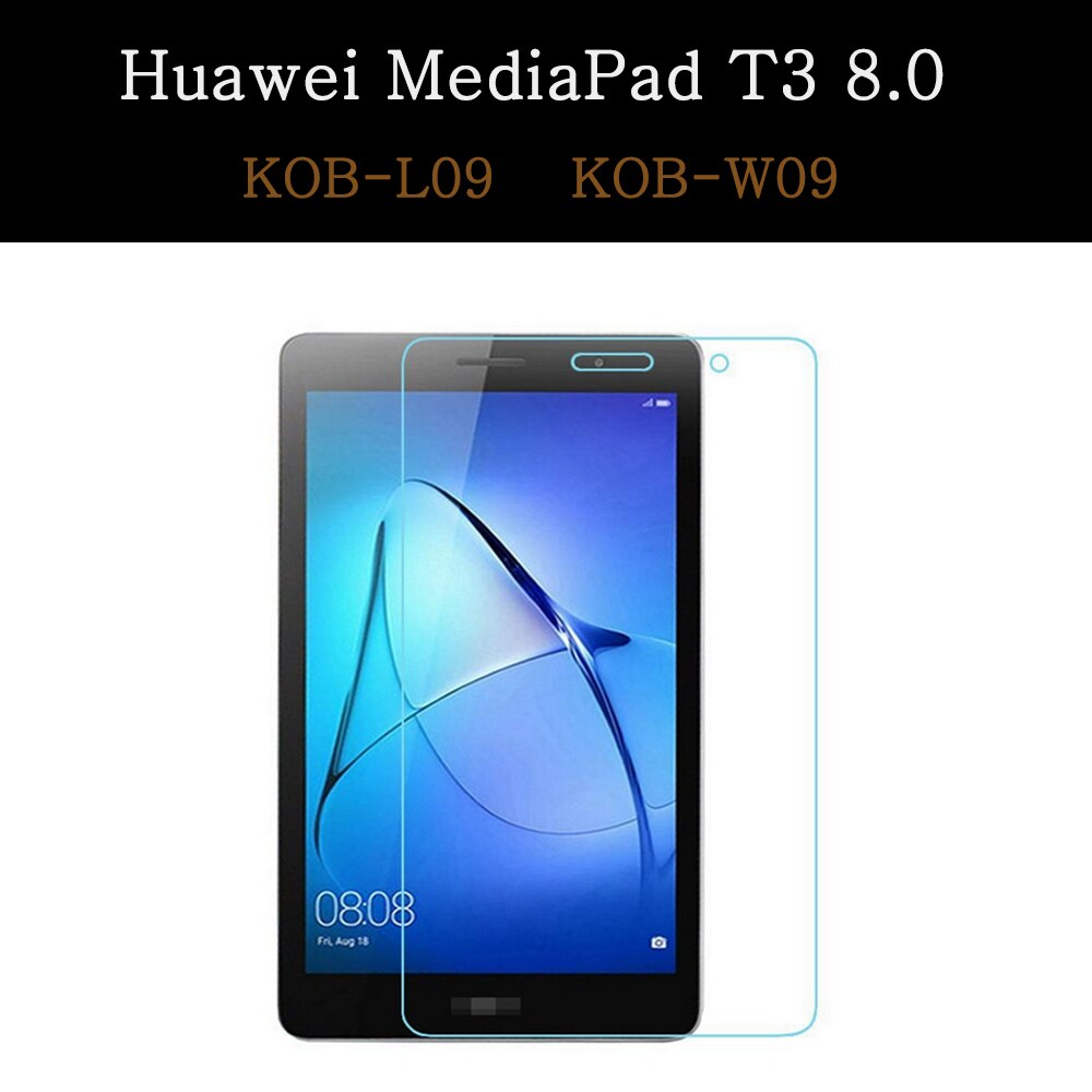 Szkło hartowane dla Huawei MediaPad MatePad Pro M3 M5 M6 T3 T5 T8 8.0 8.4 10.1 10.4 10.8 Honor V6 Full Cover Screen Protector: MediaPad T3 8.0