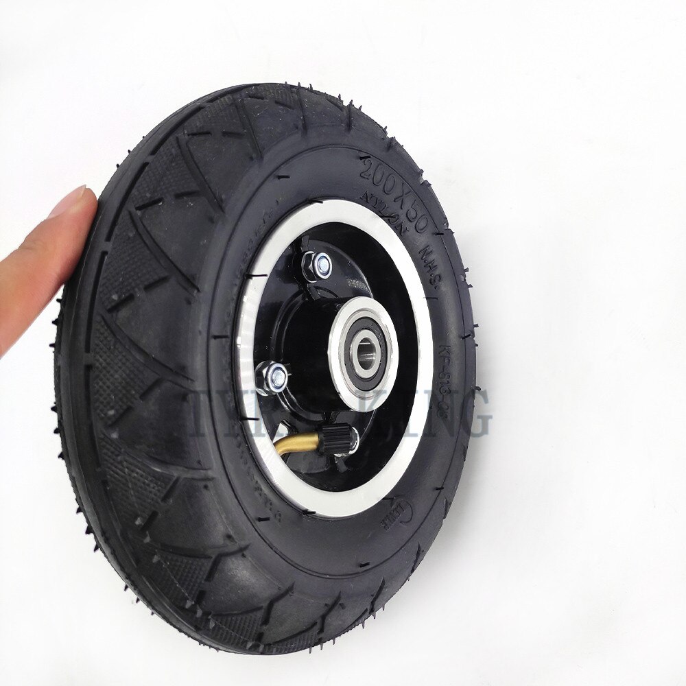 Good 200x50 Pneumatic Tire 8 Inch Inner and Outer Tires with Hub 200*50 Wheel Tyre for Small Dolphin Electric Scooter