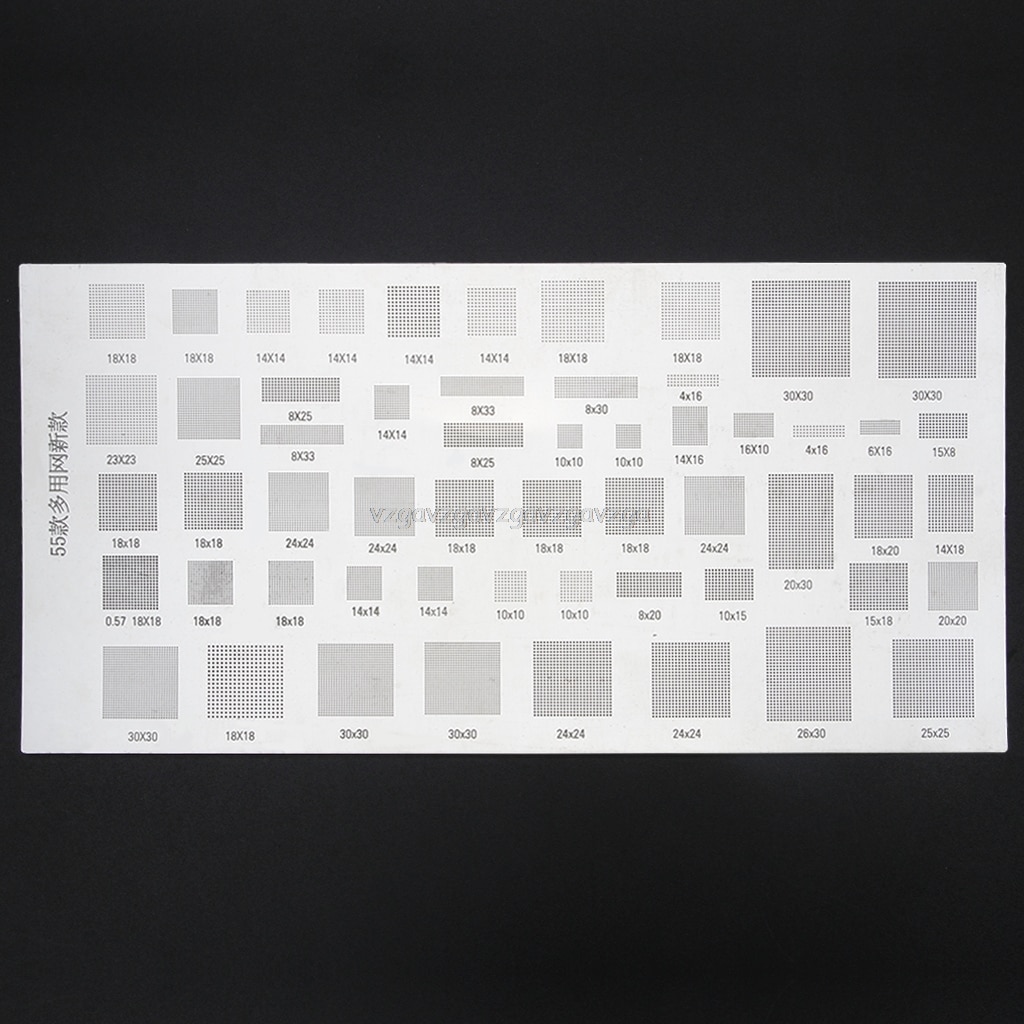 4 st universal bga stencil för mtk msm cpu ram pm power ic reball pin bga direct heat mall  o30 19