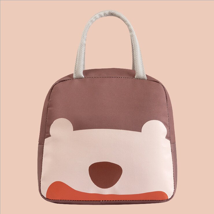 Preservation Baby Food Milk Bottle Heat/cold Storage Insulation Bags Waterproof Swan Bag Lunch Bag Infant Kids Food Bag: Auburn
