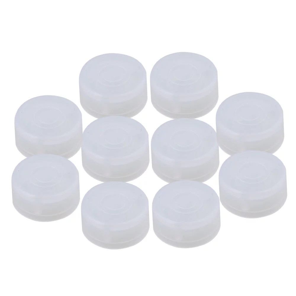 Electric Guitar Effects Parts Switch Pedal Cap Blue Set of 10 Plastic: PURPLE