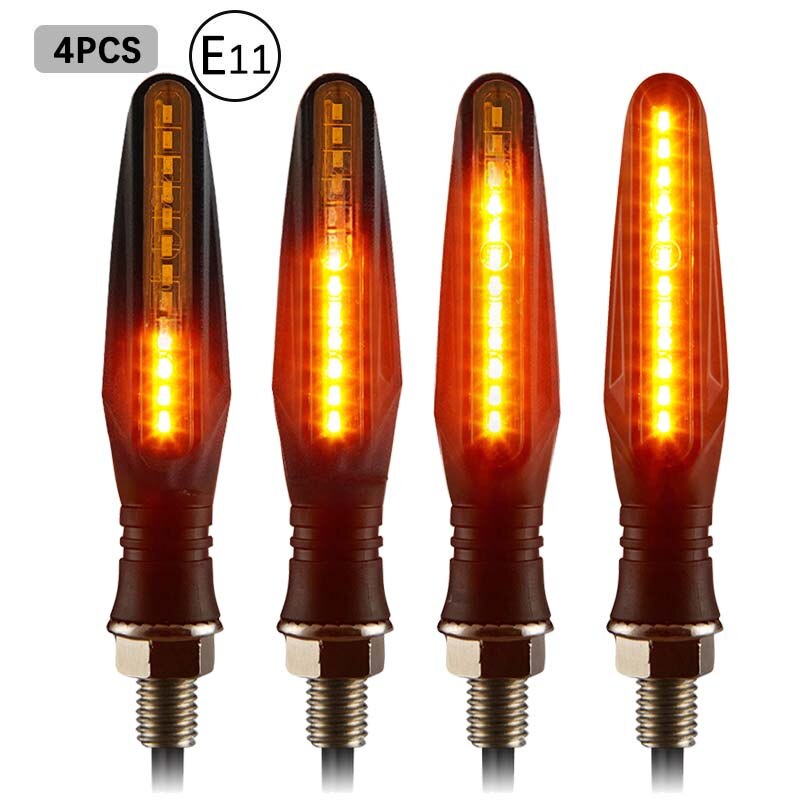 E11 Richtingaanwijzer Pijl Motorfiets Licht Relais Richtingaanwijzers Motorfiets Knipperende Indicatoren Led Flashers Voor Honda Yamaha: Mode B- 4PCS