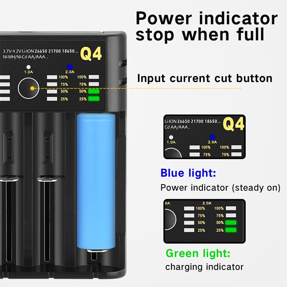 Lii-14500 Lii-14650 Lii-16340 Lii-21700 22650 Aaaa Aa Batterij Oplader Opladen Doos 18650 3.7V 18350 18350 Nimh Lithium Batterij