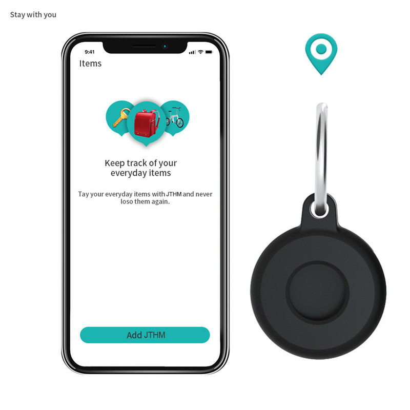 Silikone etui, fuldt cover, nøglering til apple airtag, telefon, kæledyrsfinder, tracker, tyverisikker, airtag-cover til airtags