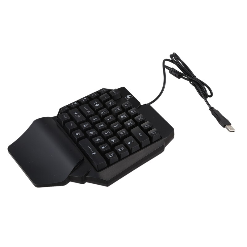 ZIYOU LANG K15 Verdrahtete Einhand Tastatur KüKen Keycap Ausführung und V6 Verdrahtete RGB LED-hintergrundbeleuchtung USB Ergonomische Spielen maus einstellen
