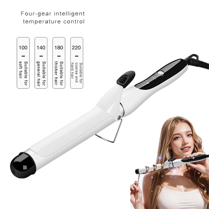 Hair Curling Iron Electric Ceramic Large Wave Curler 25Mm Curler Curly Bangs Inside Button Curler Iron Styling Tool
