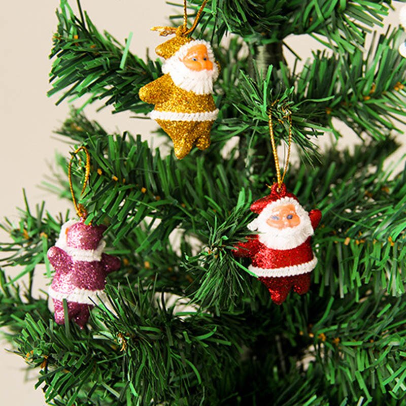 6xChristmas Ornaments Santa Claus Snowman Tree Toy Doll Hang Decor Kit Use
