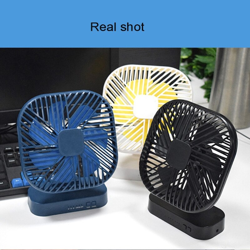 Magnetic Mini Fan USB or 4x AA Battery Powered Desk Fan with 3 Speed Timing Function Personal Fans for Camping Office