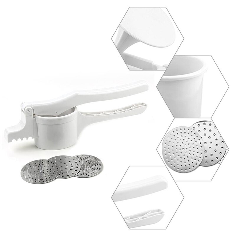 Stainless Steel Fruits Vegetables Masher Household Manual Control Grater Multifunction Kitchen Sweet Potato and Vegetable Tools