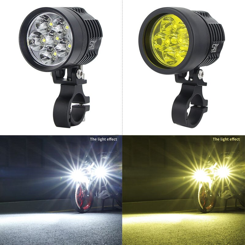 2 stuks motorfiets koplamp gele cover plastic DIY moto licht cover 3000 k