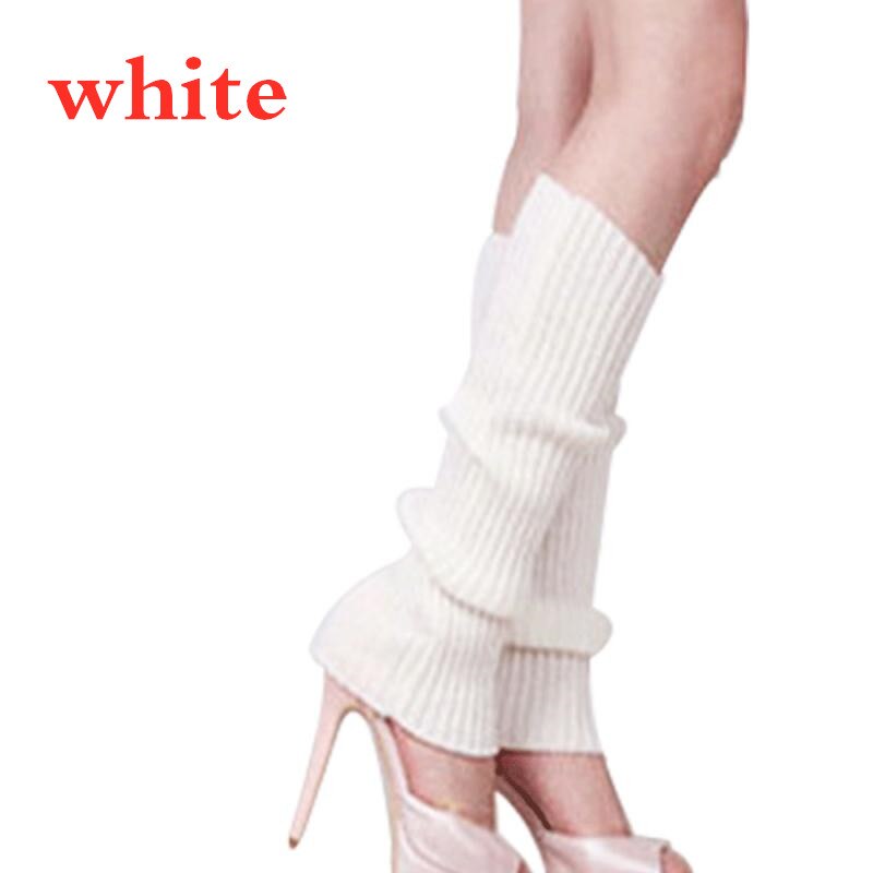 Femmes solide couleur bonbon tricot jambières femmes chaussettes Style ample botte genou haute botte bas Leggings bottes quotidien: 02