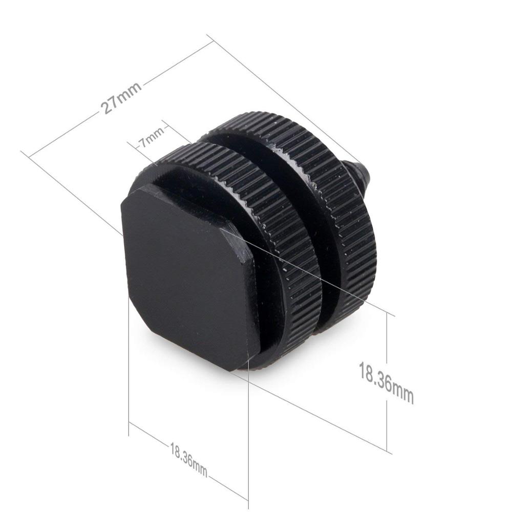 Duurzaam Pro 1/4 Camera Mount Adapter voor Statief Schroef naar Flash Shoe