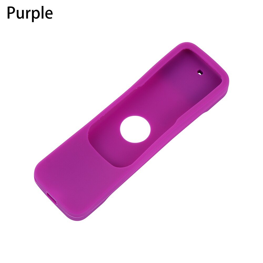 Kleurrijke Anti-Slip Siliconen Beschermhoes Cover Skin Voor Apple Tv 4 Afstandsbediening Waterdichte Stofkap Huishoudelijke Goederen: Purple