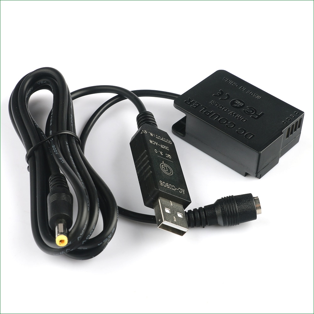 DMW-BLC12 Dummy Battery DMW-AC8 DMW-DCC8 DC Coupler for Panasonic DMC-G5 G6 G7 G8 GX8 G80 G81 G85 GH2 FZ200 FZ300 FZ330 FZ2000