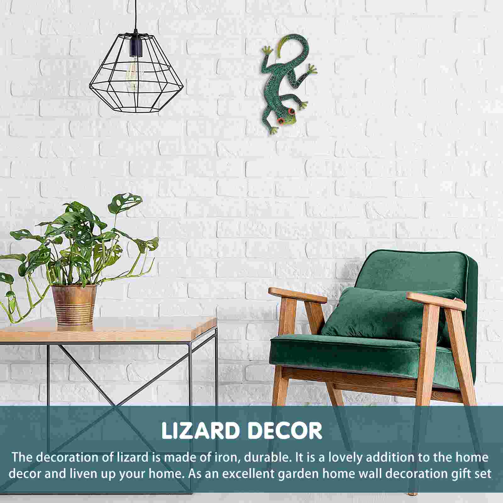 Lizard Statue Craft Outdoor Sculpture Lizard Small Garden Wall Lizard Decoration