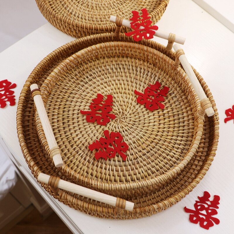 Mini Marriage Stickers Traditional Chinese Wedding Decorations Fruit Plate Xiao Xi Zi Room Throwing Decor Garden Tree Ornaments