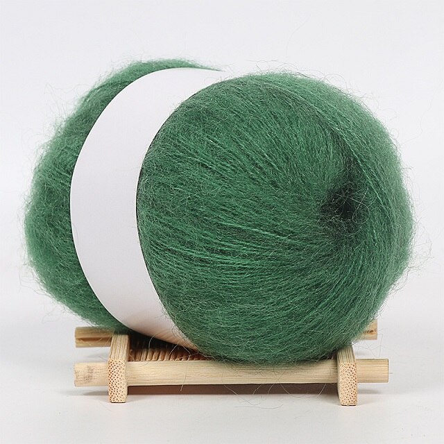 25G Zachte Dunne Mohair Garen Voor Breien Trui Fijne Pluche Wol Haak Garen Hand Geweven Garen Fiber Licht effen Kleur: 11