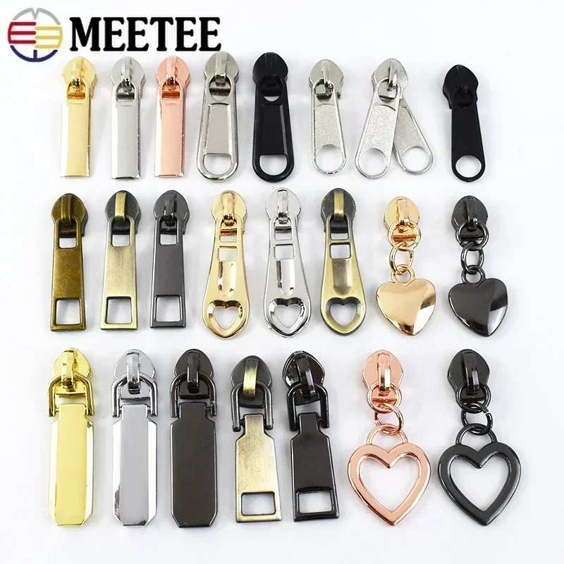 Deslizadores de Cremallera de nailon para cremalleras de plástico, cintas para bolsas, cremalleras para ropa, Kits de reparación de cremalleras, accesorios de repuesto de costura DIY, 5 #, 20 piezas